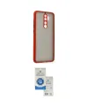 ieg™ Redmi Note 8 Pro Kılıf Ahenk Çizgi Serisi - Şeffaf Royal Nano Ekran Koruyucu