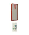ieg™ Redmi Note 8 Pro Kılıf Ahenk Çizgi Serisi - Siyah 20D Premium Cam Ekran Koruyucu