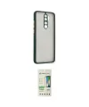 ieg™ Redmi Note 8 Pro Kılıf Ahenk Çizgi Serisi - Siyah 20D Premium Cam Ekran Koruyucu