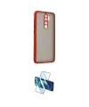 ieg™ Redmi Note 8 Pro Kılıf Ahenk Çizgi Serisi - Siyah 3D Antistatik Cam Ekran Koruyucu