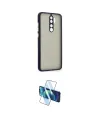 ieg™ Redmi Note 8 Pro Kılıf Ahenk Çizgi Serisi - Siyah 3D Antistatik Cam Ekran Koruyucu