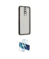 ieg™ Redmi Note 8 Pro Kılıf Ahenk Çizgi Serisi - Siyah 3D Antistatik Cam Ekran Koruyucu