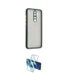 ieg™ Redmi Note 8 Pro Kılıf Ahenk Çizgi Serisi - Siyah 3D Antistatik Cam Ekran Koruyucu