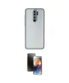 ieg™ Redmi Note 8 Pro Kılıf Ahenk Çizgi Serisi - Siyah 3D Antistatik Mat Seramik Nano Ekran Koruyucu