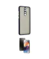 ieg™ Redmi Note 8 Pro Kılıf Ahenk Çizgi Serisi - Siyah 3D Antistatik Mat Seramik Nano Ekran Koruyucu