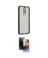 ieg™ Redmi Note 8 Pro Kılıf Ahenk Çizgi Serisi - Siyah 3D Antistatik Mat Seramik Nano Ekran Koruyucu