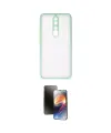 ieg™ Redmi Note 8 Pro Kılıf Ahenk Çizgi Serisi - Siyah 3D Antistatik Mat Seramik Nano Ekran Koruyucu