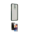 ieg™ Redmi Note 8 Pro Kılıf Ahenk Çizgi Serisi - Siyah 3D Antistatik Mat Seramik Nano Ekran Koruyucu