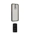 ieg™ Redmi Note 8 Pro Kılıf Ahenk Çizgi Serisi - Siyah 6D Antistatik Mat Seramik Hayalet Nano Ekran Koruyucu