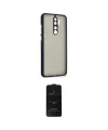 ieg™ Redmi Note 8 Pro Kılıf Ahenk Çizgi Serisi - Siyah 6D Antistatik Mat Seramik Hayalet Nano Ekran Koruyucu