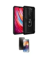 ieg™ Redmi Note 8 Pro Kılıf Ahenk Klasik Koleksiyonu - Siyah 3D Antistatik Mat Seramik Nano Ekran Koruyucu