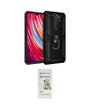ieg™ Redmi Note 8 Pro Kılıf Ahenk Klasik Koleksiyonu - Siyah Mat Seramik Nano Ekran Koruyucu