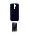 ieg™ Redmi Note 8 Pro Kılıf Ahenk Serisi - Siyah 3D Antistatik Hayalet Cam Ekran Koruyucu