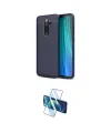 ieg™ Redmi Note 8 Pro Kılıf Doruk Klasik Özel Seri - Siyah 3D Antistatik Cam Ekran Koruyucu