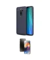 ieg™ Redmi Note 8 Pro Kılıf Doruk Klasik Özel Seri - Siyah 3D Antistatik Mat Seramik Nano Ekran Koruyucu