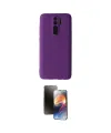 ieg™ Redmi Note 8 Pro Kılıf Kozmos Yansıma Özel Seri - Siyah 3D Antistatik Mat Seramik Nano Ekran Koruyucu