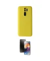 ieg™ Redmi Note 8 Pro Kılıf Kozmos Yansıma Özel Seri - Siyah 3D Antistatik Mat Seramik Nano Ekran Koruyucu