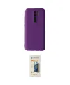 ieg™ Redmi Note 8 Pro Kılıf Kozmos Yansıma Özel Seri - Siyah 6D Mat Seramik Hayalet Nano Ekran Koruyucu