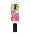ieg™ Redmi Note 8 Pro Kılıf Siluet Çizgi Koleksiyonu - Siyah 6D Antistatik Mat Seramik Hayalet Nano Ekran Koruyucu