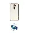 ieg™ Redmi Note 8 Pro Kılıf Yankı Serisi - Siyah 3D Antistatik Cam Ekran Koruyucu