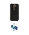 ieg™ Redmi Note 8 Pro Kılıf Yankı Serisi - Siyah 3D Antistatik Cam Ekran Koruyucu