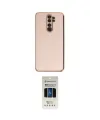ieg™ Redmi Note 8 Pro Kılıf Yankı Serisi - Siyah 5D Hayalet Cam Ekran Koruyucu