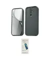 ieg™ Redmi Note 8 Pro Kılıf Yankı Yansıma Özel Seri - Şeffaf Pasifik Cam Ekran Koruyucu