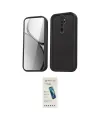 ieg™ Redmi Note 8 Pro Kılıf Yankı Yansıma Özel Seri - Şeffaf Pasifik Cam Ekran Koruyucu