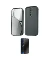 ieg™ Redmi Note 8 Pro Kılıf Yankı Yansıma Özel Seri - Siyah 3D Antistatik Hayalet Cam Ekran Koruyucu