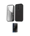 ieg™ Redmi Note 8 Pro Kılıf Yankı Yansıma Özel Seri - Siyah 3D Antistatik Hayalet Cam Ekran Koruyucu
