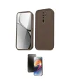 ieg™ Redmi Note 8 Pro Kılıf Yankı Yansıma Özel Seri - Siyah 3D Antistatik Mat Seramik Nano Ekran Koruyucu