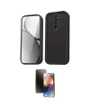 ieg™ Redmi Note 8 Pro Kılıf Yankı Yansıma Özel Seri - Siyah 3D Antistatik Mat Seramik Nano Ekran Koruyucu