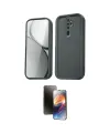 ieg™ Redmi Note 8 Pro Kılıf Yankı Yansıma Özel Seri - Siyah 3D Antistatik Mat Seramik Nano Ekran Koruyucu