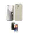 ieg™ Redmi Note 8 Pro Kılıf Yankı Yansıma Özel Seri - Siyah 3D Antistatik Mat Seramik Nano Ekran Koruyucu