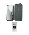 ieg™ Redmi Note 8 Pro Kılıf Yankı Yansıma Özel Seri - Siyah 5D Hayalet Cam Ekran Koruyucu