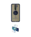 ieg™ Redmi Note 8 Pro Kılıf Yörünge Çizgi - Siyah 3D Antistatik Cam Ekran Koruyucu