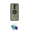 ieg™ Redmi Note 8 Pro Kılıf Yörünge Çizgi - Siyah 3D Antistatik Cam Ekran Koruyucu