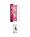 ieg™ Redmi Note 8 Pro Kılıf Zirve Doku - Şeffaf Pasifik Cam Ekran Koruyucu