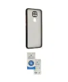 ieg™ Redmi Note 9 Kılıf Ahenk Çizgi Serisi - Şeffaf Royal Nano Ekran Koruyucu