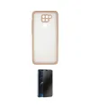 ieg™ Redmi Note 9 Kılıf Ahenk Çizgi Serisi - Siyah 3D Antistatik Hayalet Cam Ekran Koruyucu