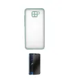 ieg™ Redmi Note 9 Kılıf Ahenk Çizgi Serisi - Siyah 3D Antistatik Hayalet Cam Ekran Koruyucu