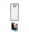 ieg™ Redmi Note 9 Kılıf Ahenk Çizgi Serisi - Siyah 3D Antistatik Mat Seramik Nano Ekran Koruyucu