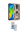 ieg™ Redmi Note 9 Kılıf Ahenk Klasik Koleksiyonu - Şeffaf Royal Nano Ekran Koruyucu