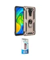 ieg™ Redmi Note 9 Kılıf Ahenk Klasik Koleksiyonu - Siyah 5D Eko Cam Ekran Koruyucu