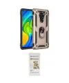 ieg™ Redmi Note 9 Kılıf Ahenk Klasik Koleksiyonu - Siyah Mat Seramik Nano Ekran Koruyucu