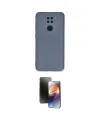 ieg™ Redmi Note 9 Kılıf Ahenk Serisi - Siyah 3D Antistatik Mat Seramik Nano Ekran Koruyucu