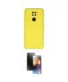 ieg™ Redmi Note 9 Kılıf Ahenk Serisi - Siyah 3D Antistatik Mat Seramik Nano Ekran Koruyucu