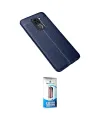 ieg™ Redmi Note 9 Kılıf Doruk Klasik Özel Seri - Siyah 5D Eko Cam Ekran Koruyucu