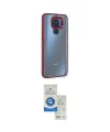 ieg™ Redmi Note 9 Kılıf Eksen Doku Prime - Şeffaf Royal Nano Ekran Koruyucu