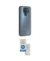 ieg™ Redmi Note 9 Kılıf Eksen Doku Prime - Şeffaf Royal Nano Ekran Koruyucu